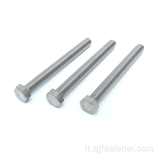 American Standard Din 933 Din934 A2 A4 Vite a testa a testa esagonale SS304 Bullone e dado in acciaio inossidabile